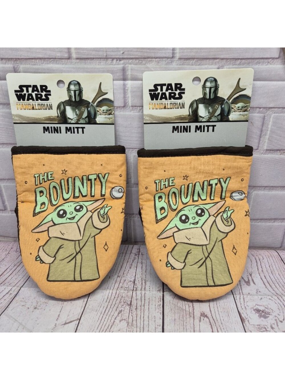 Disney Star Wars Grogu Baby Yoda‎ Oven Mini Mitt Set Of 2 The Mandalorian NWT